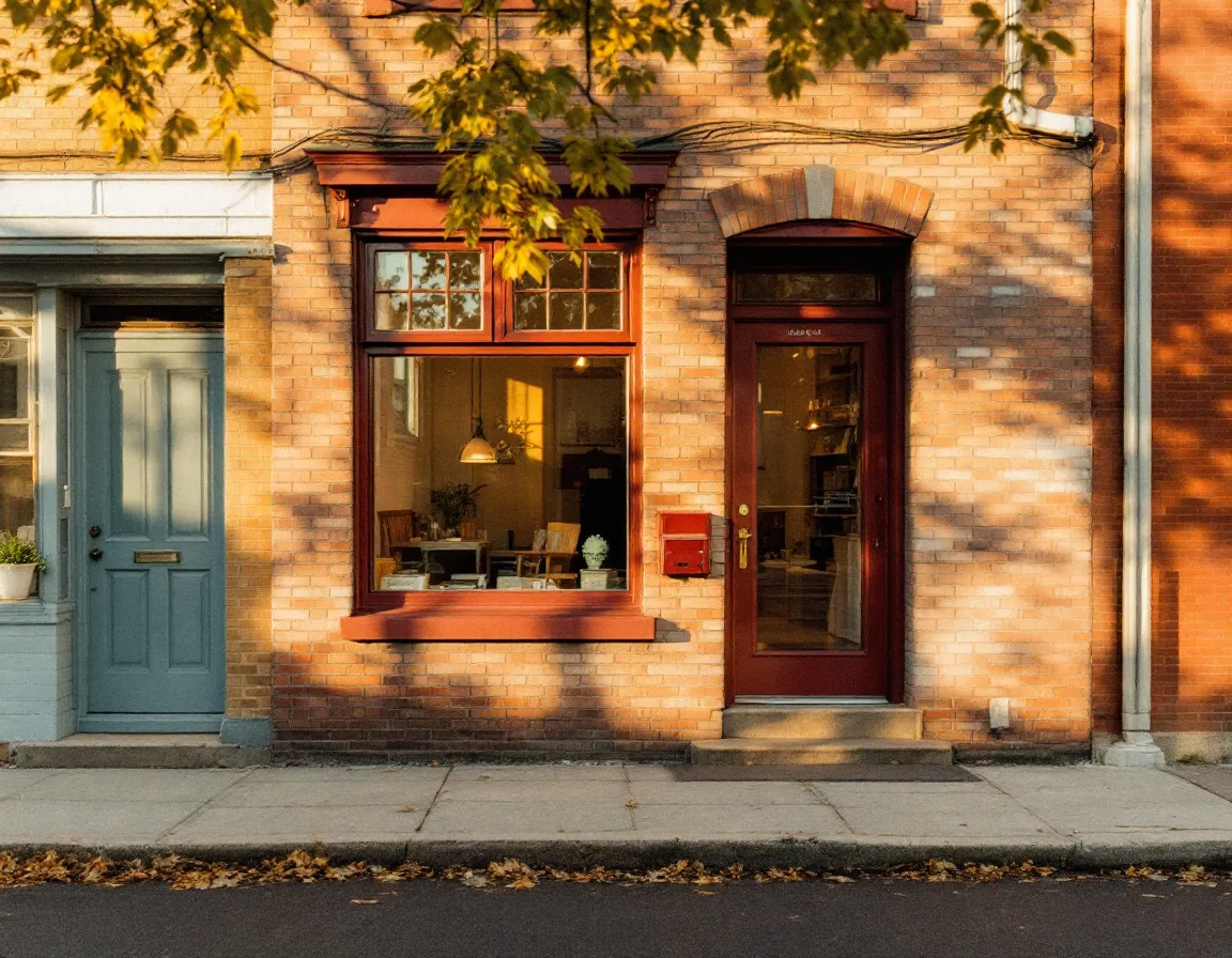 The Plumora studio entrance on Avenue D, Reading